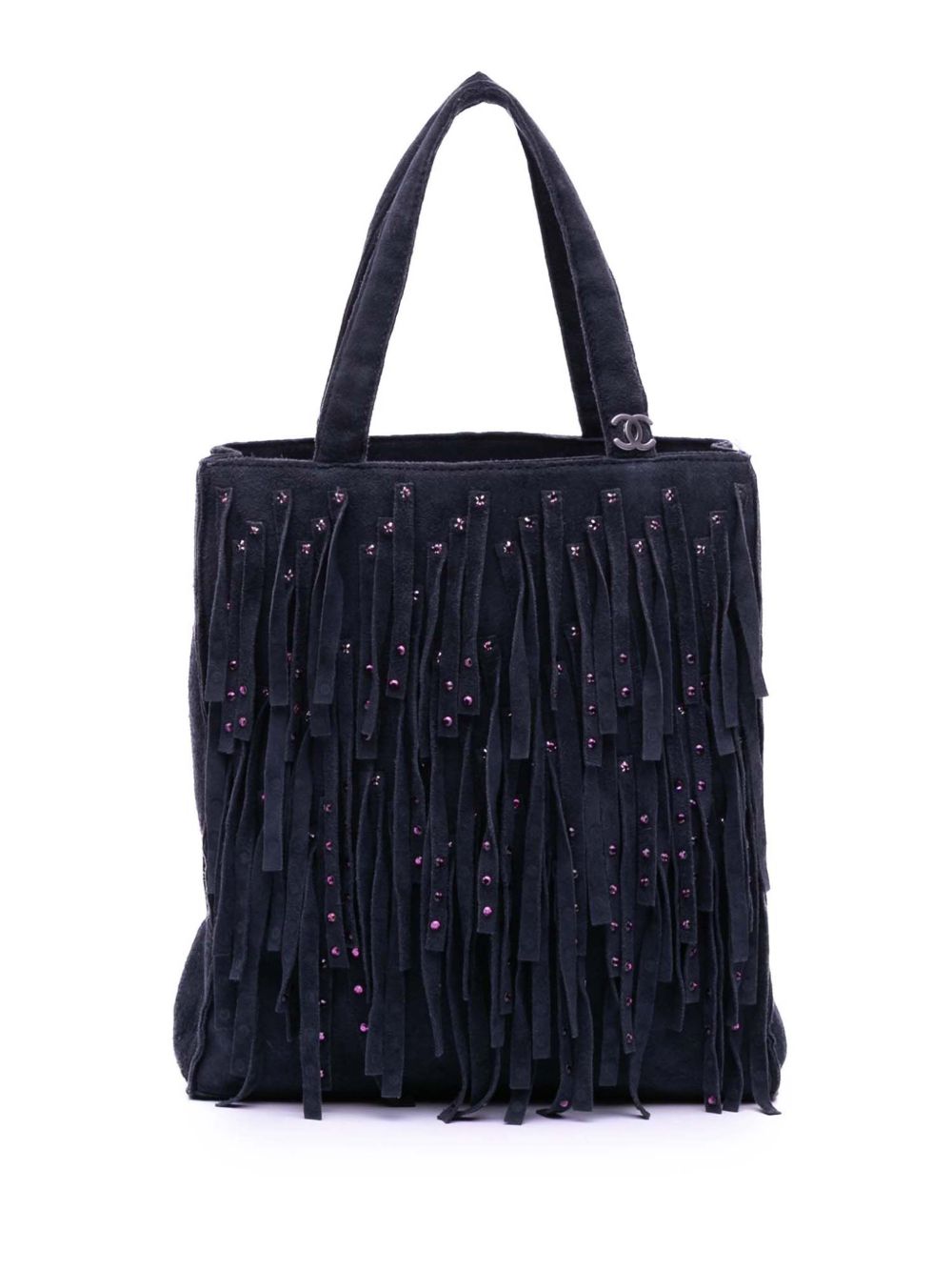 2000-2002 Mini Suede Studded Fringe tote bag