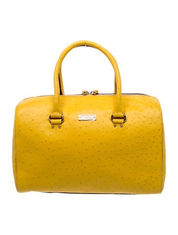 Embossed Leather Top Handle Bag