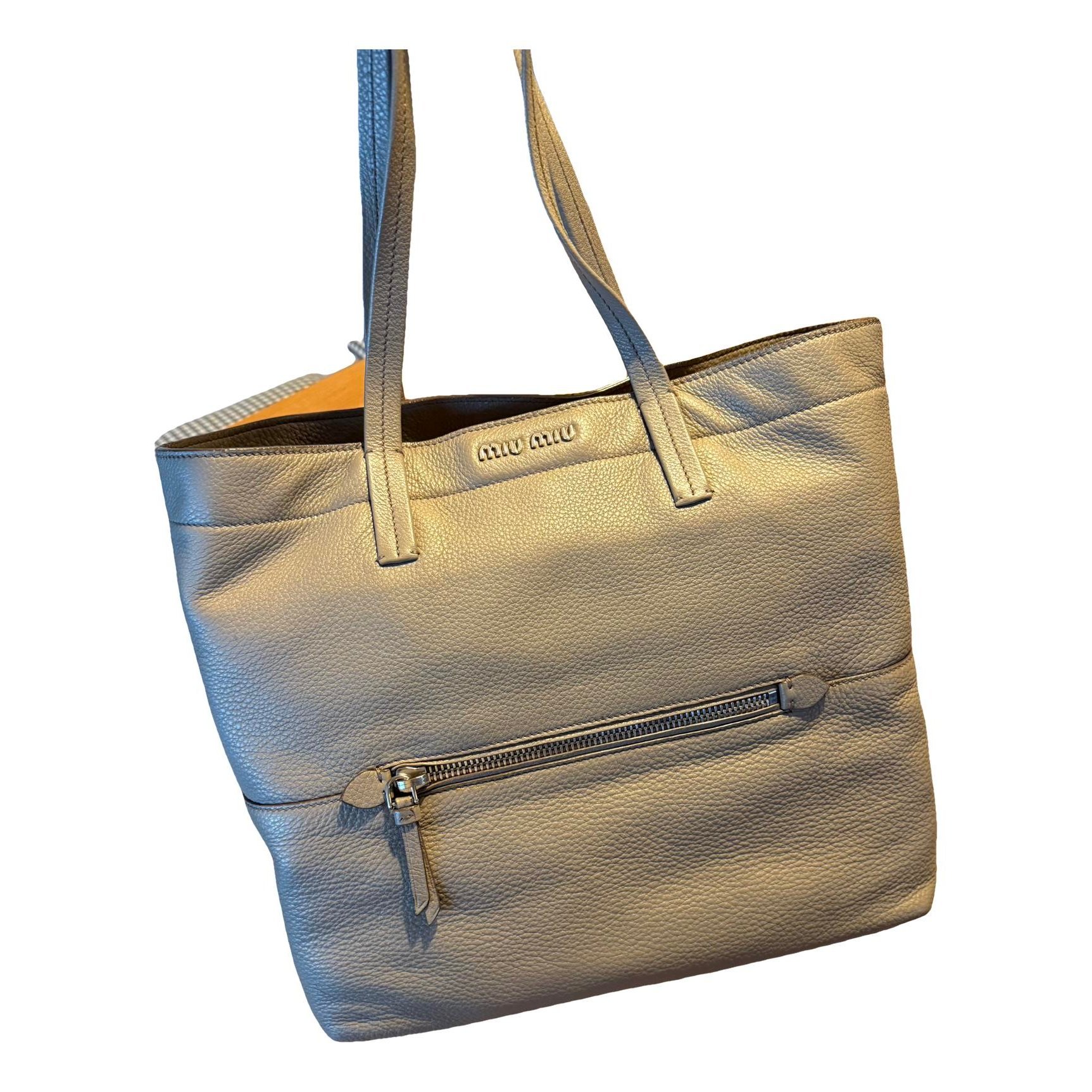Leather tote