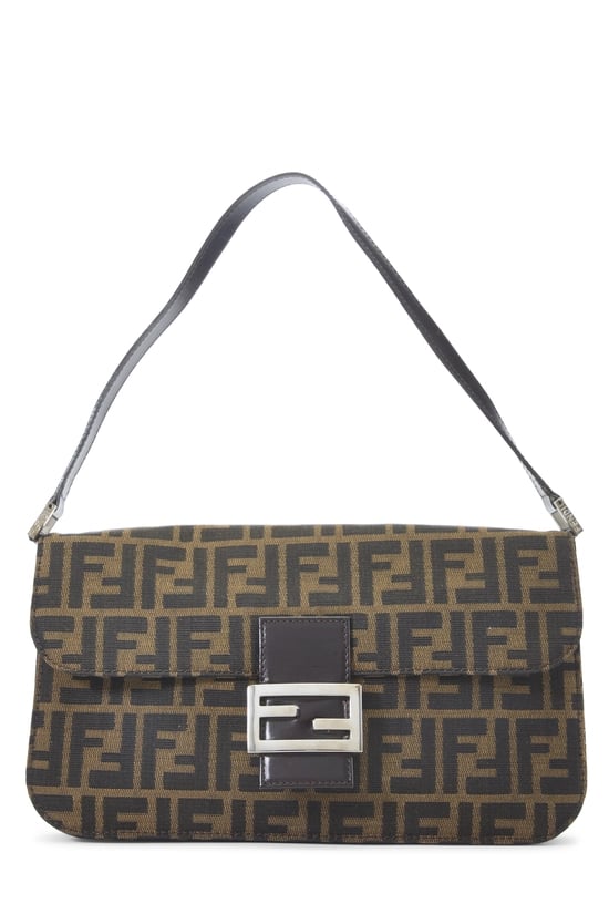 Brown Zucca Canvas Shoulder Bag