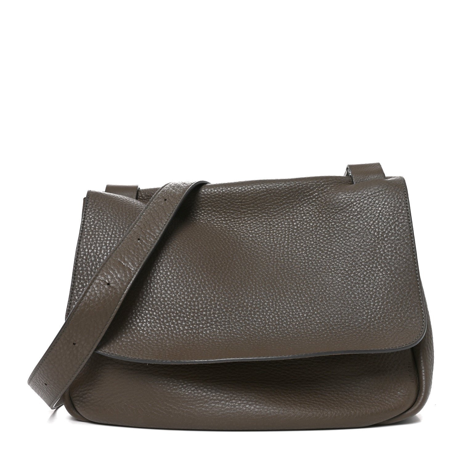 The Row Calfskin Small Mail Bag Ash Grey