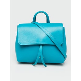 Mansur Gavriel Teal Blue Calf Leather Mini Soft Lady Bag