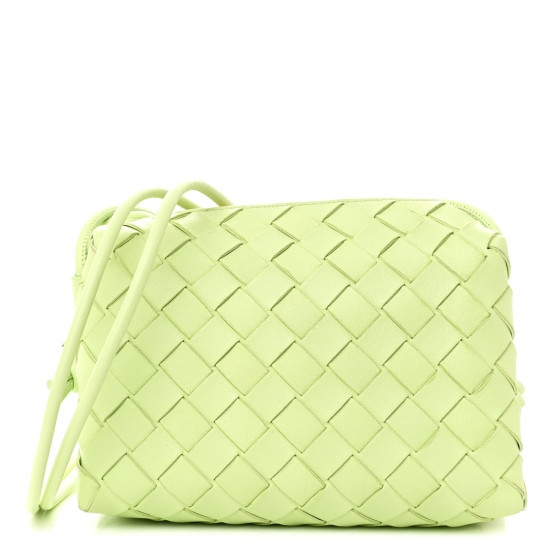 Bottega Veneta Nappa Intrecciato Mini Loop Camera Bag Fennel