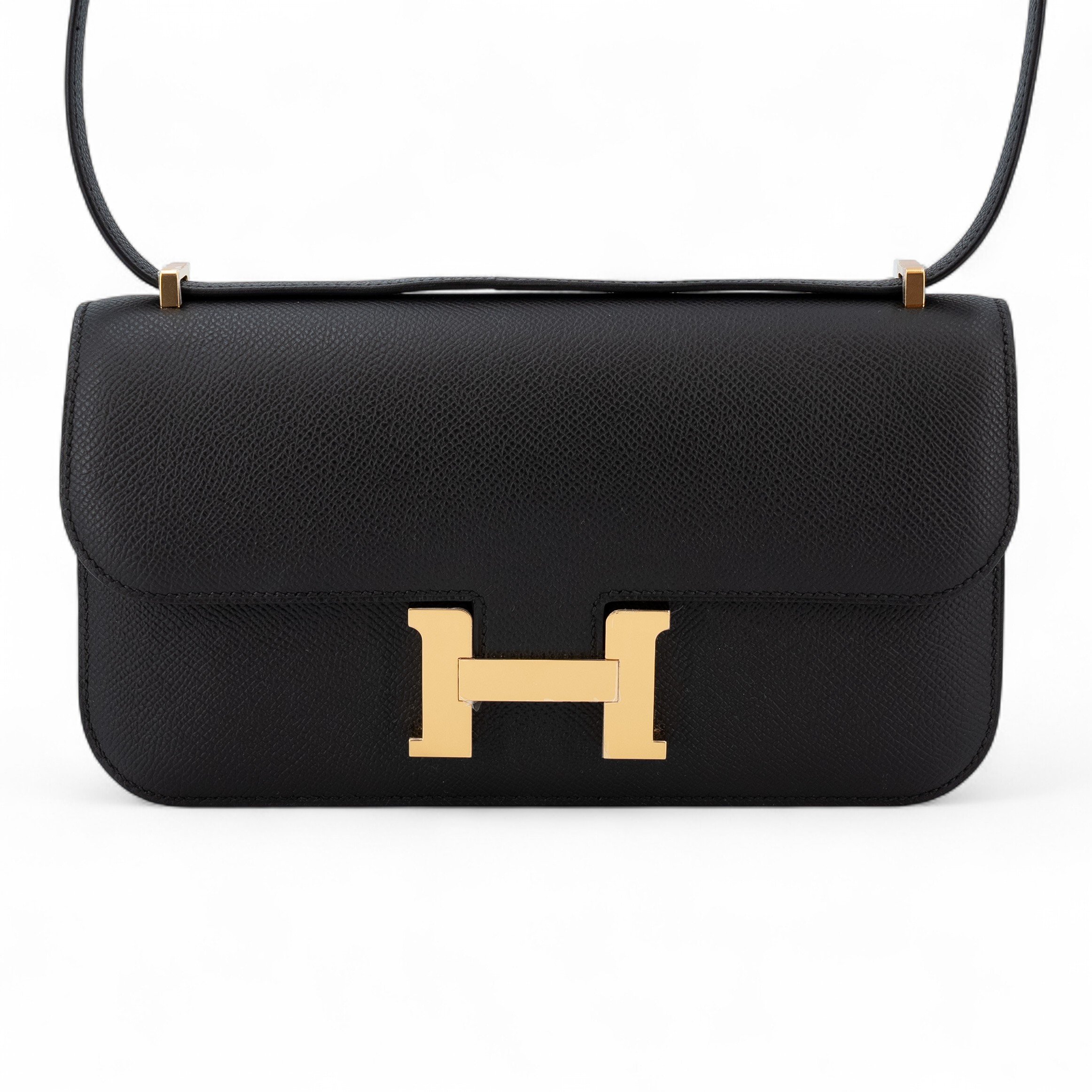 Hermes Brand New ( Rank N ) HERMÈS Constance Elan Noir (89) Epsom Gold hardware W (2024)