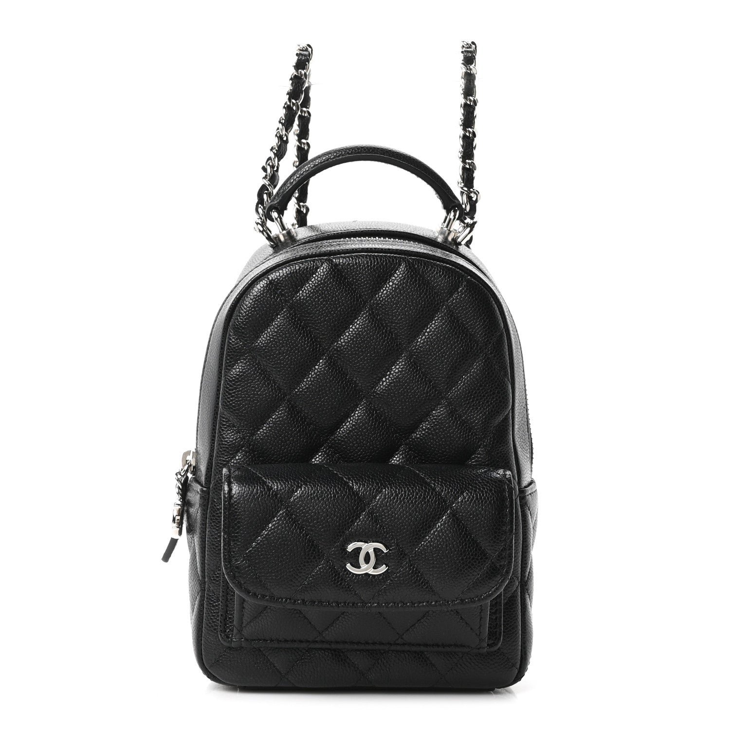 Chanel Caviar Quilted CC Mini Classic Backpack Black