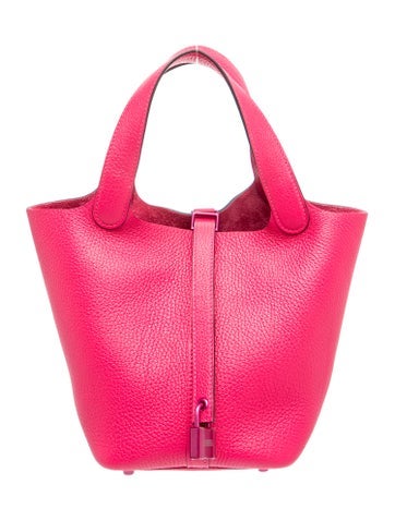 Hermes Clemence Monochrome Picotin Lock 18