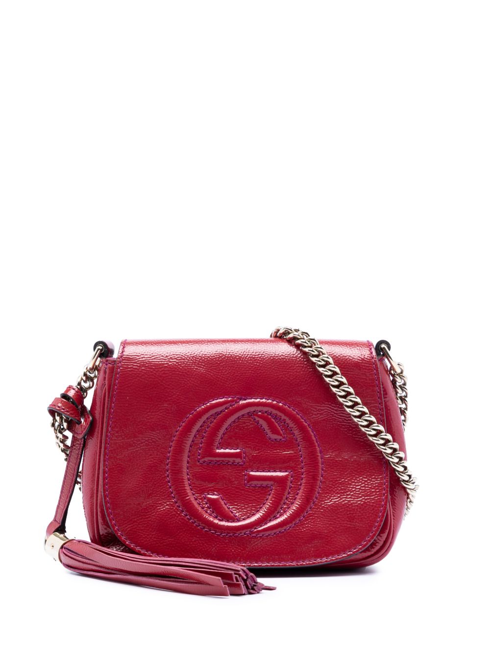 2016-2025 Small Patent Soho Chain Flap crossbody bag