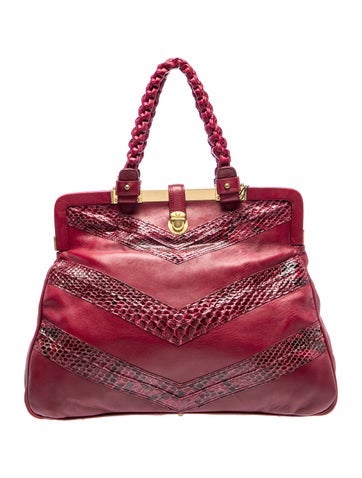 Leather Top Handle Bag