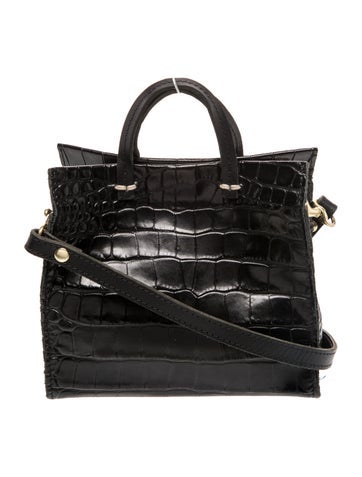 Embossed Leather Shoulder Bag