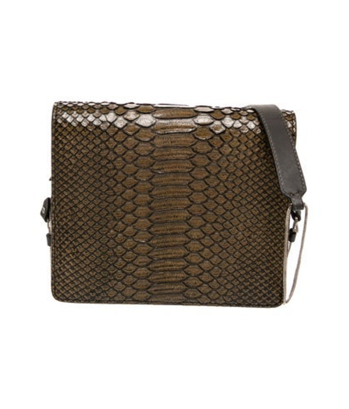 Brunello Cucinelli Cucinelli Snakeskin Messenger Bag