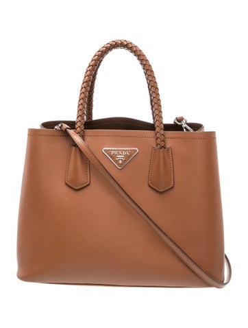 Saffiano Leather Double Bag Medium