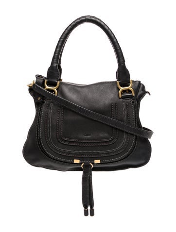 Leather Marcie Shoulder Bag Large