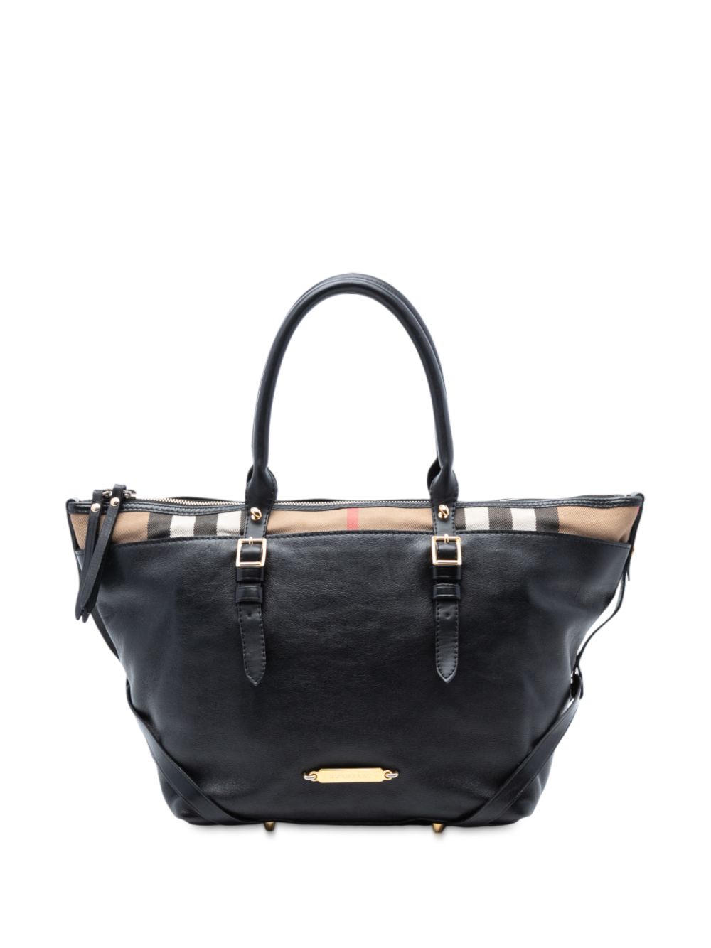2000-2017 Small House Check Trimmed Leather Salisbury tote bag