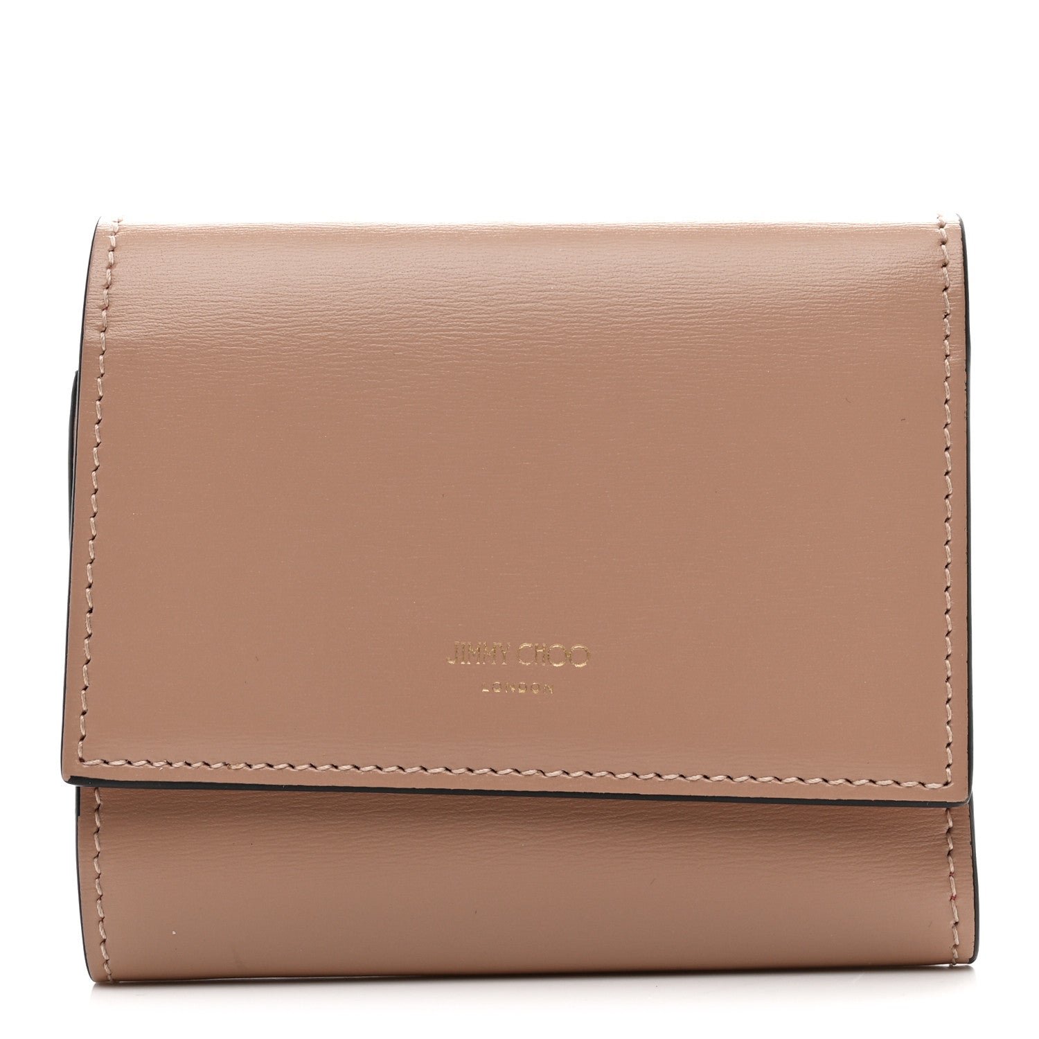 Jimmy Choo Calfskin Marinda Wallet Beige