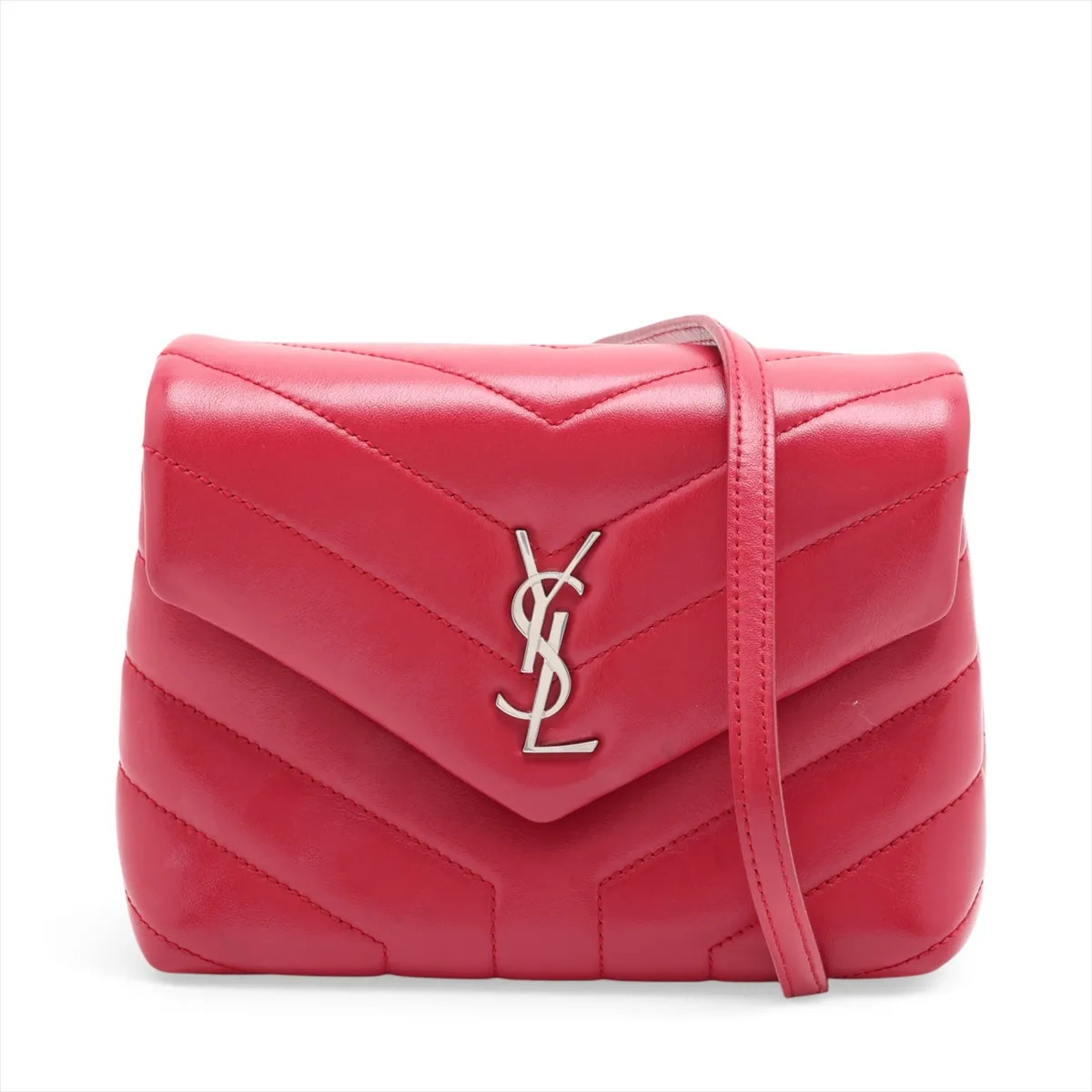 Saint Laurent Paris Lulu 467072 Leather Shoulder bag Red