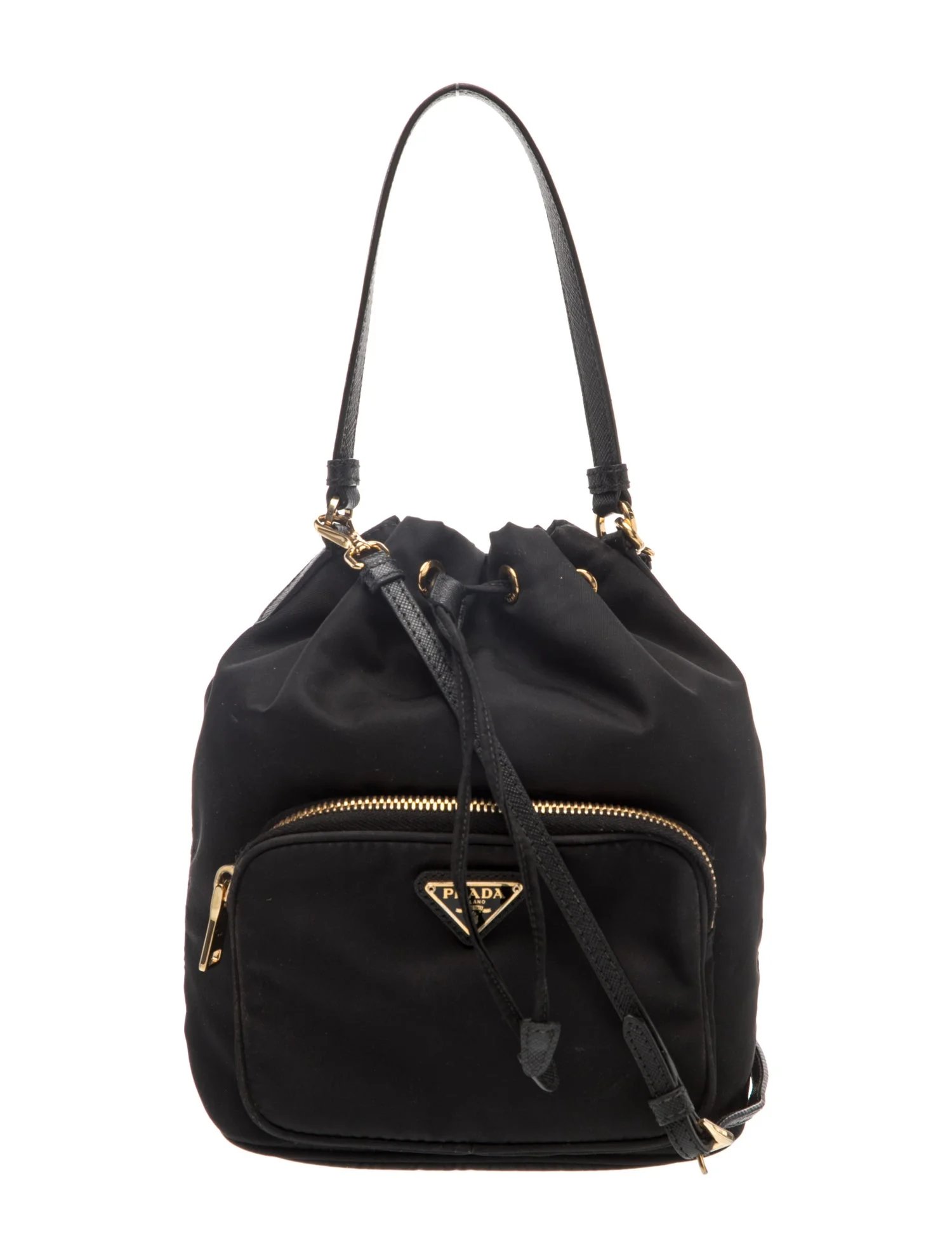 Tessuto Nylon Duet Bucket Bag