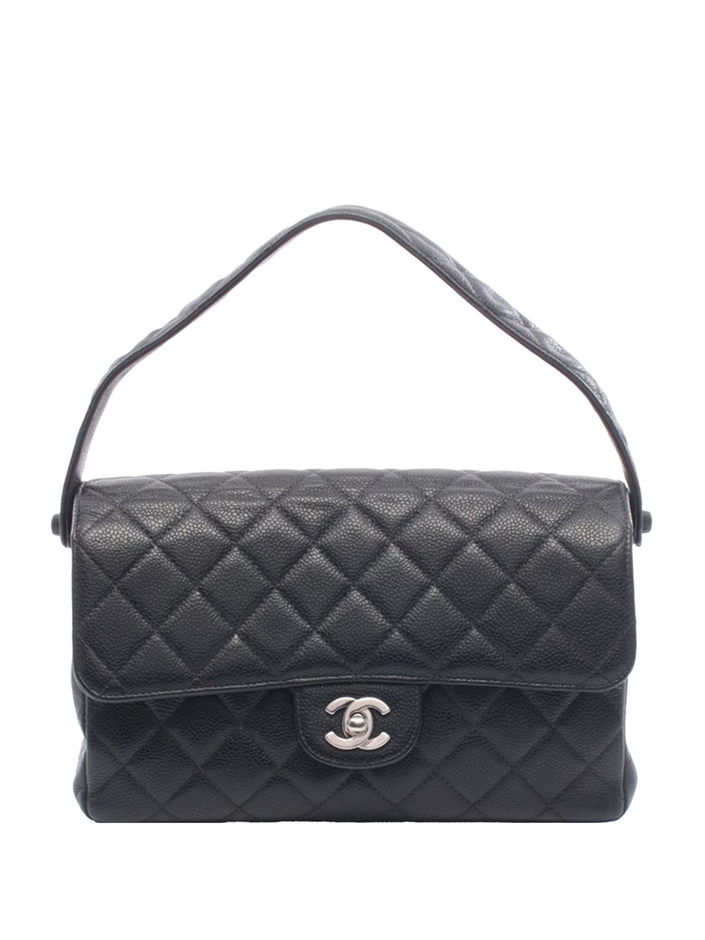 1996-1997 Quilted Caviar Double Sided Flap shoulder bag