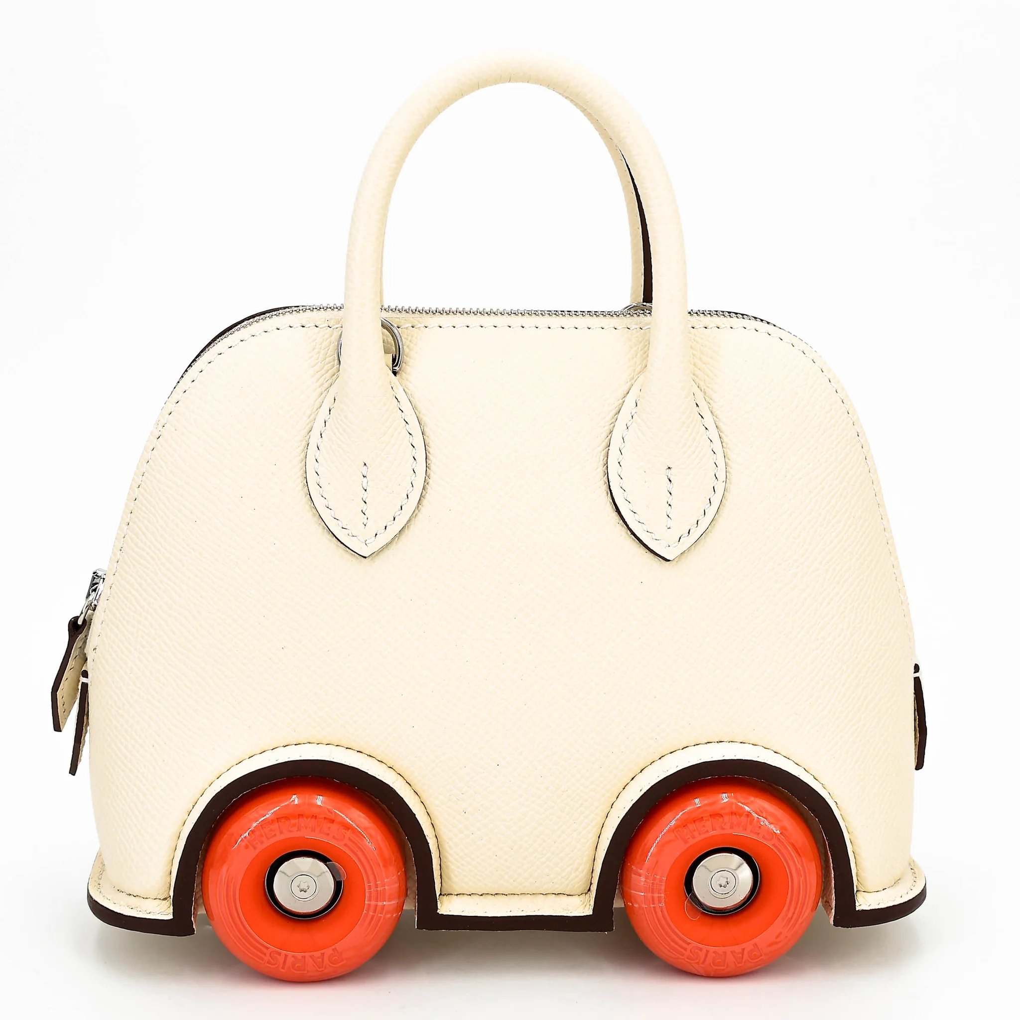 Brand New ( Rank N ) HERMÈS Limited Edition Bolide On Wheels Nata (I2) Orange (93) Epsom Palladium hardware G (2026)