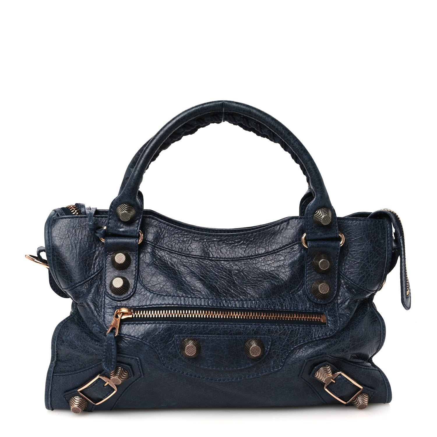 Balenciaga Agneau Giant 21 Rose Gold Hardware City Dark Night