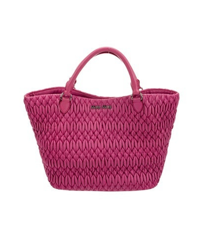 Miu Miu Miu Leather Top Handle Bag
