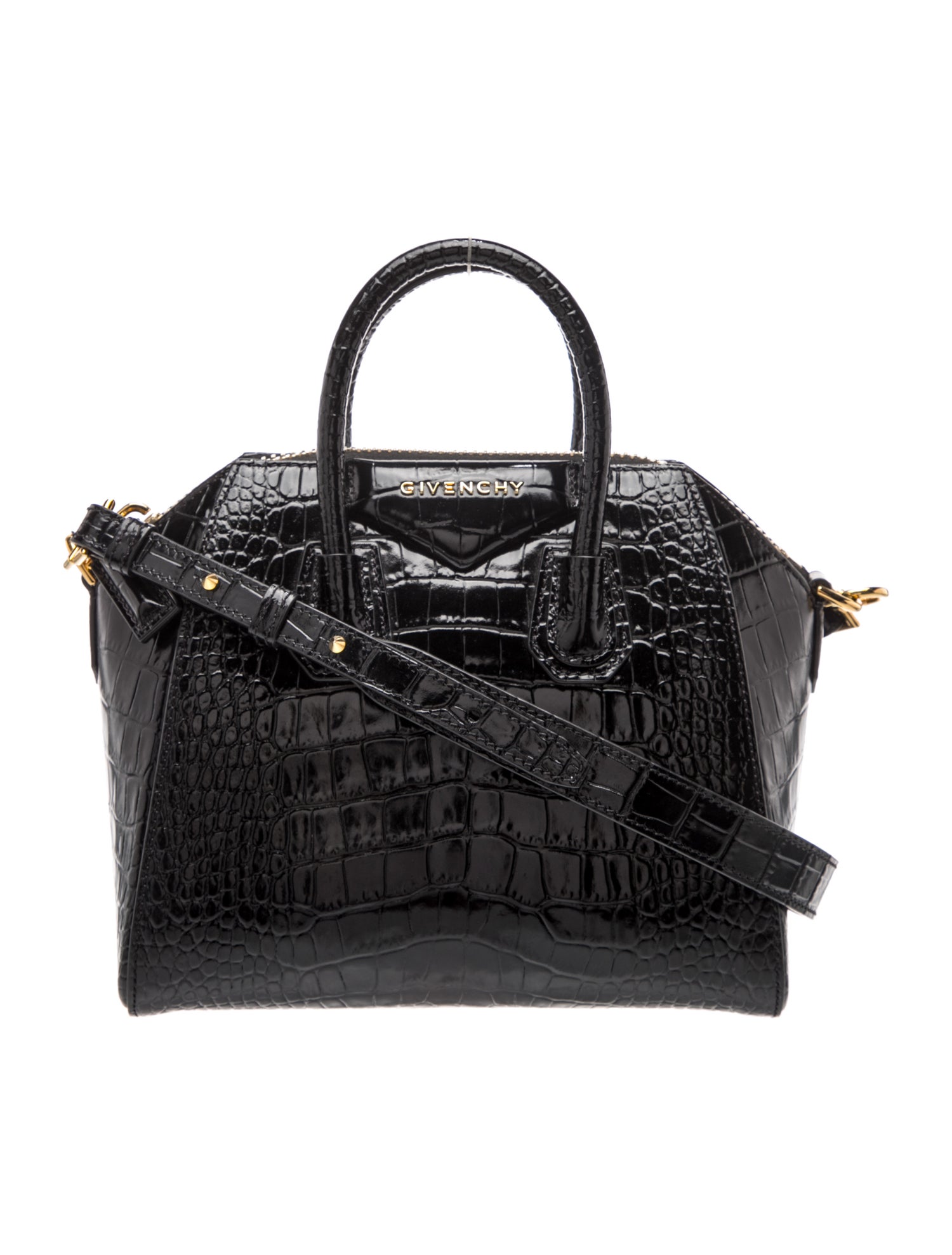 Embossed Leather Mini Antigona Mini
