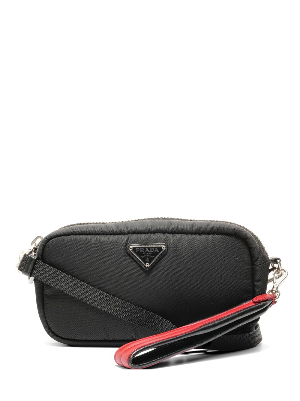 Prada 2010-2020s logo-plaque shoulder bag