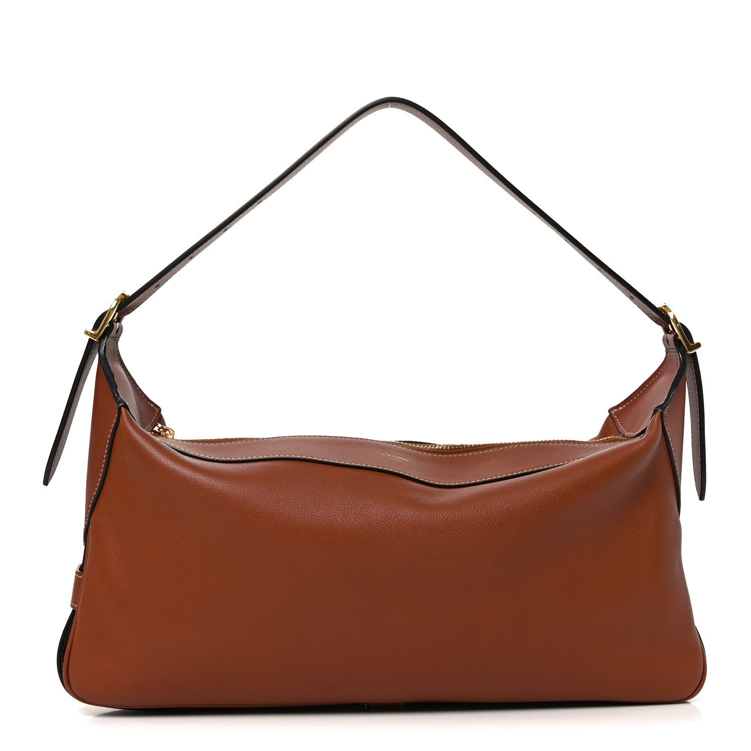 Celine Supple Calfskin Medium Romy Shoulder Bag Tan