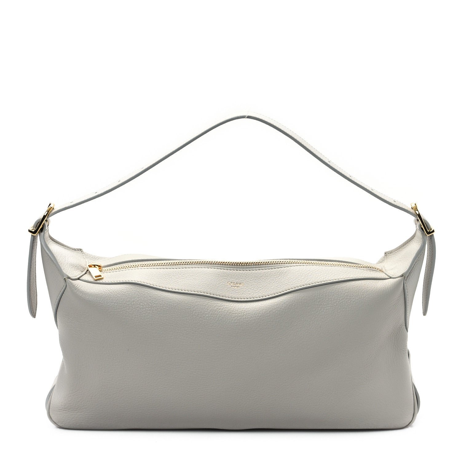 Celine Supple Calfskin Medium Romy Shoulder Bag Rice