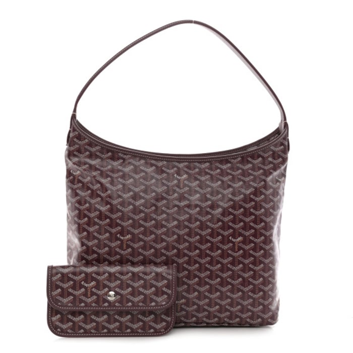 Goyard Goyardine Boheme Hobo Burgundy