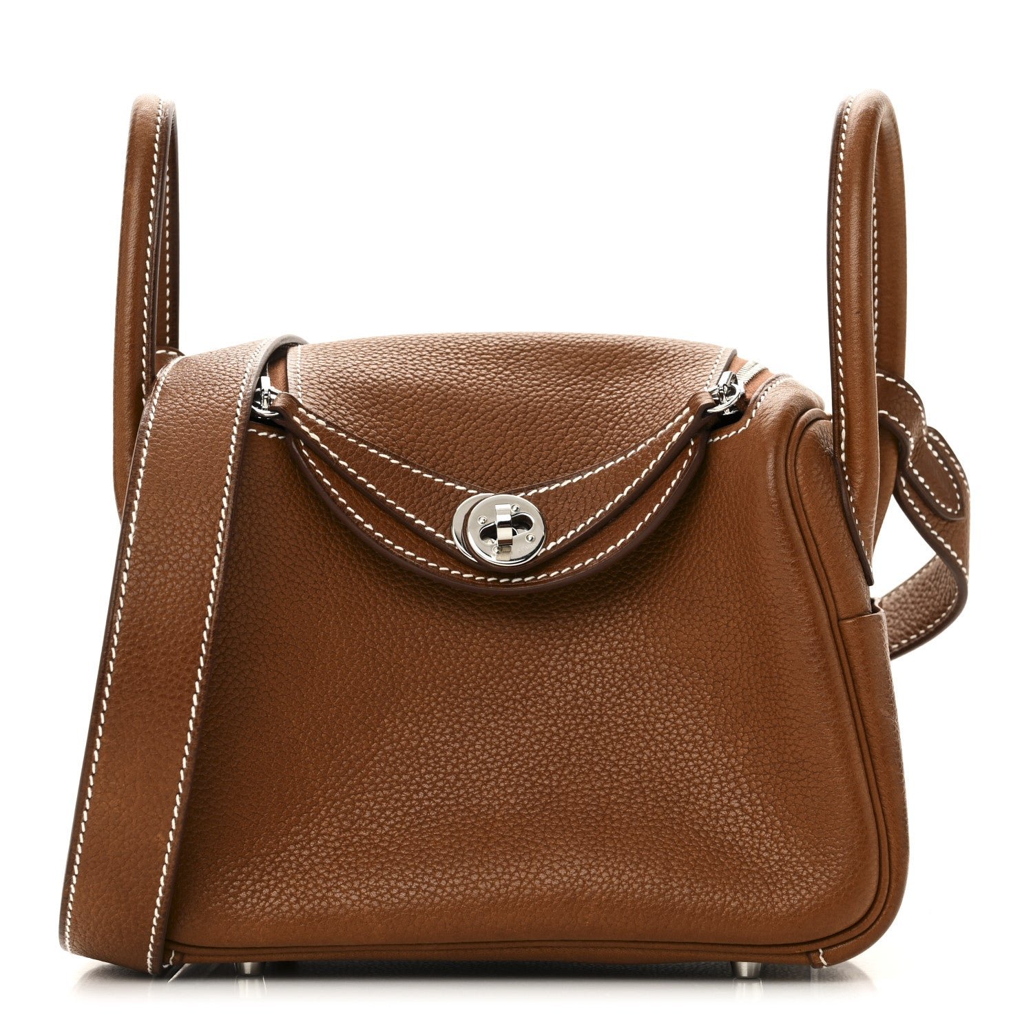 Hermes Barenia Faubourg Mini Lindy 20 Fauve