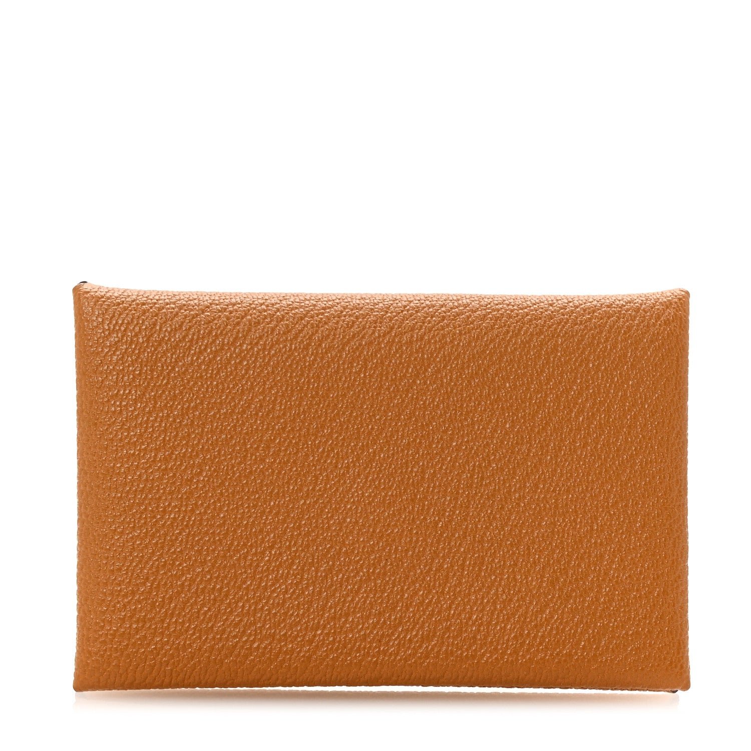 Hermes Chevre Mysore Calvi Card Case Caramel