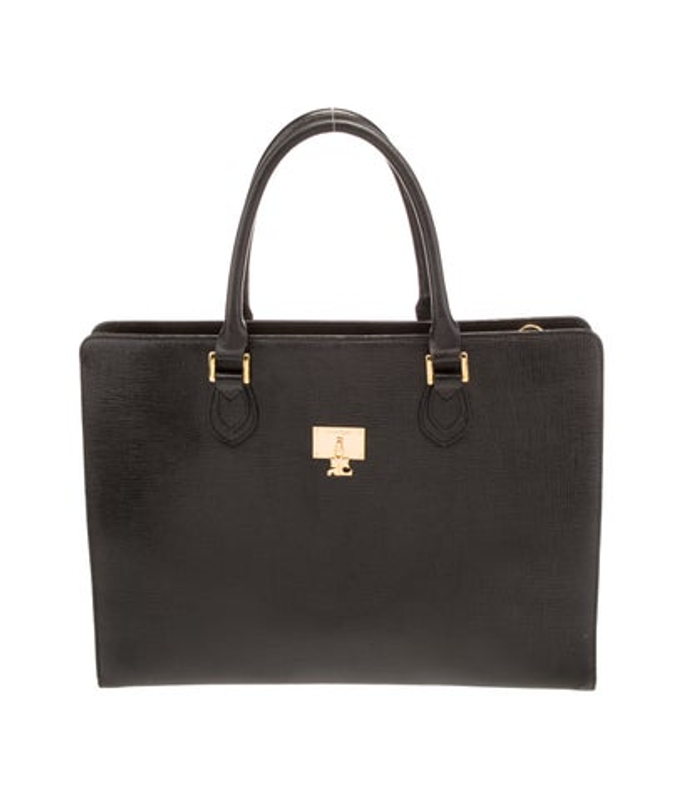 Courreges Leather Top Handle Bag