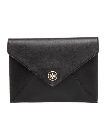 Saffiano Leather Clutch