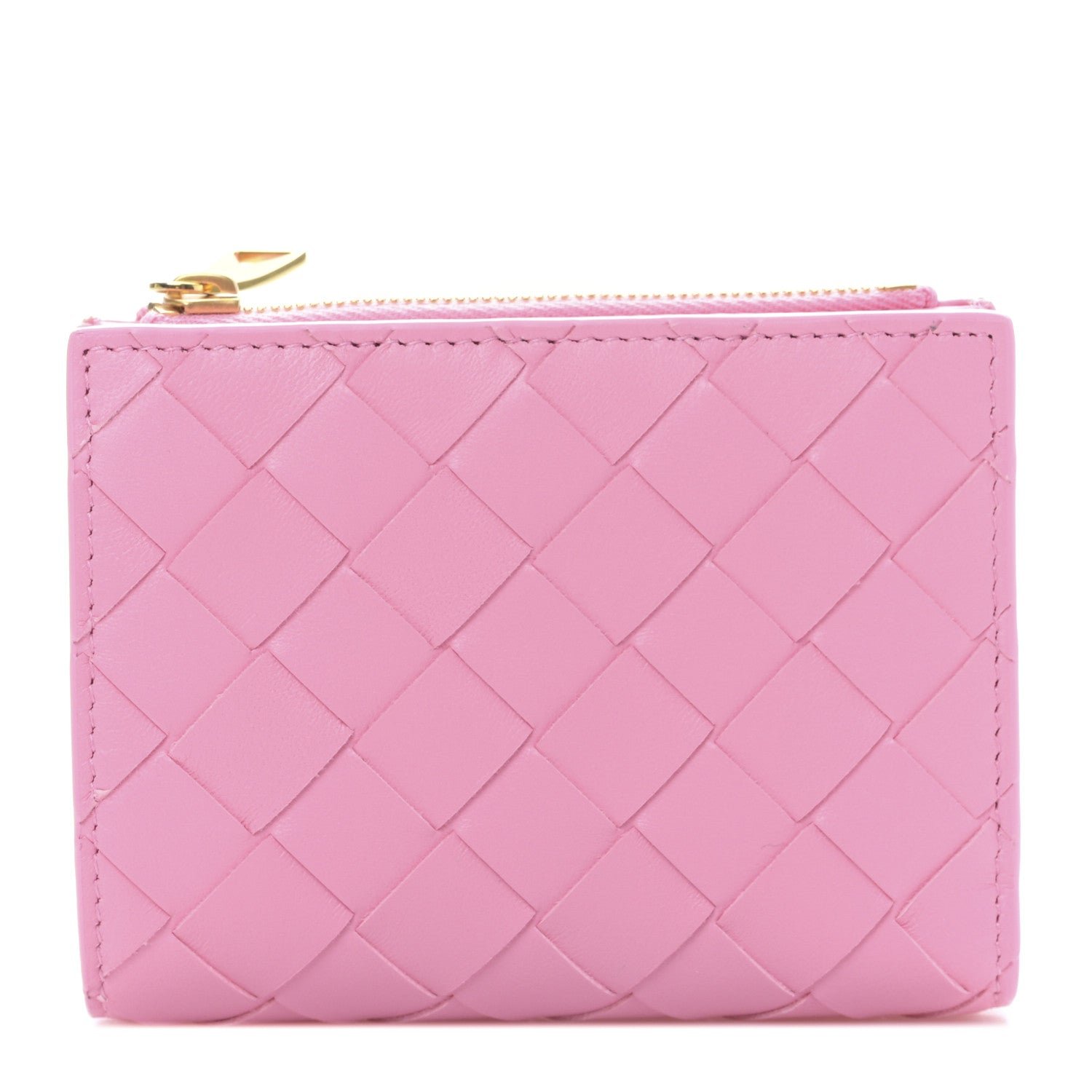 Bottega Veneta Nappa Intrecciato Cassette Bifold Zip Wallet Ribbon