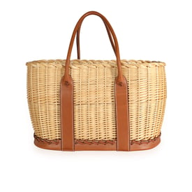 Hermes Hermès Limited Edition Naturel Barénia & Osier Picnic Garden Party