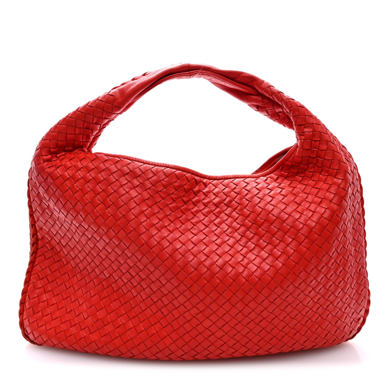 Bottega Veneta Nappa Intrecciato Large Veneta Hobo Corniola