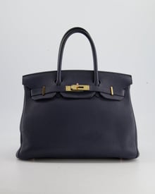 Hermes Hermès Birkin Bag 30cm in Bleu Nuit Togo Leather with Gold Hardware