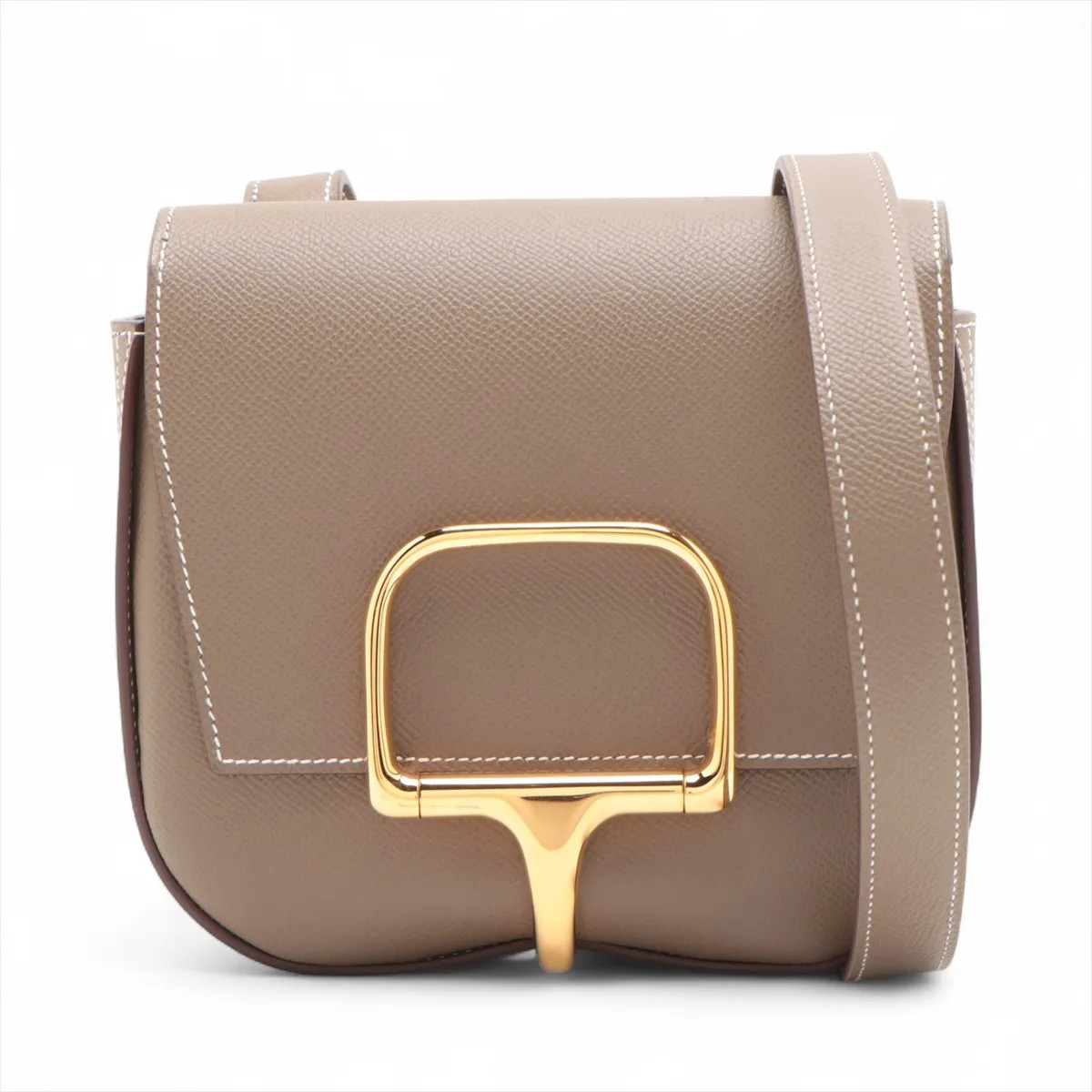 Hermès Della Cavalleria Veau Epsom Etoupe Gold Metal Fittings