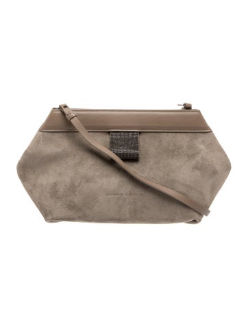 Brunello Cucinelli Suede Crossbody Bag