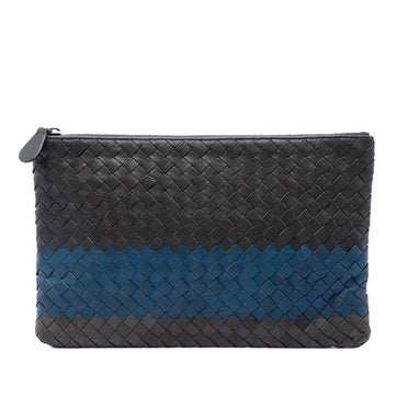 Alligator Tricolor Nappa Intrecciato Clutch