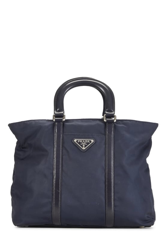 Navy Nylon Convertible Tote