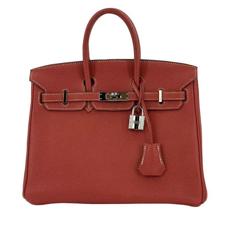 Sanguine Togo Birkin 25 Palladium Hardware, 2011