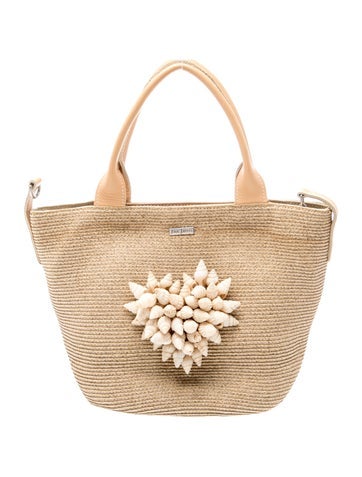 Raffia Top Handle Bag