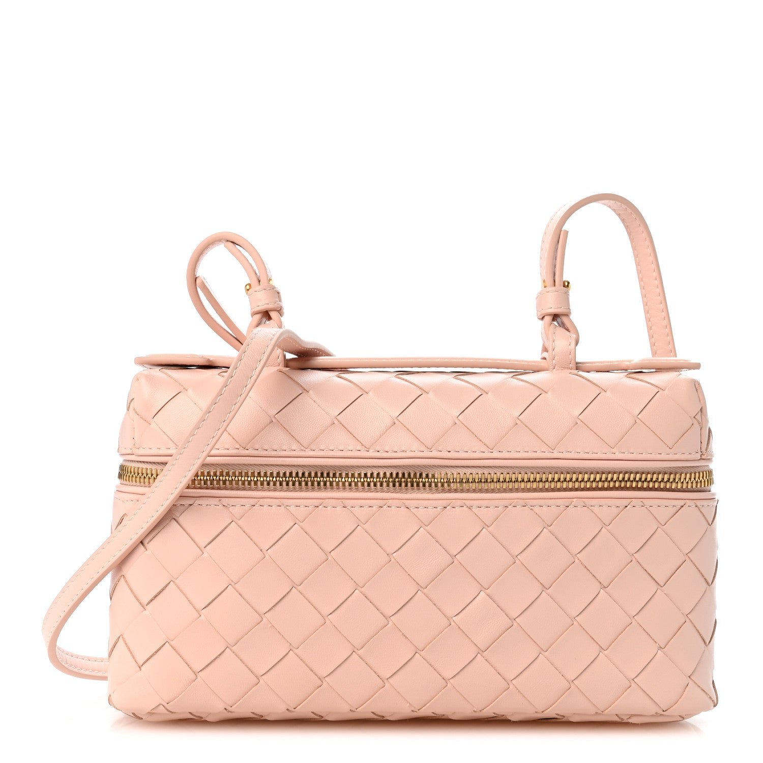 Bottega Veneta Calfskin Intrecciato Bang Bang Vanity Case Cameo