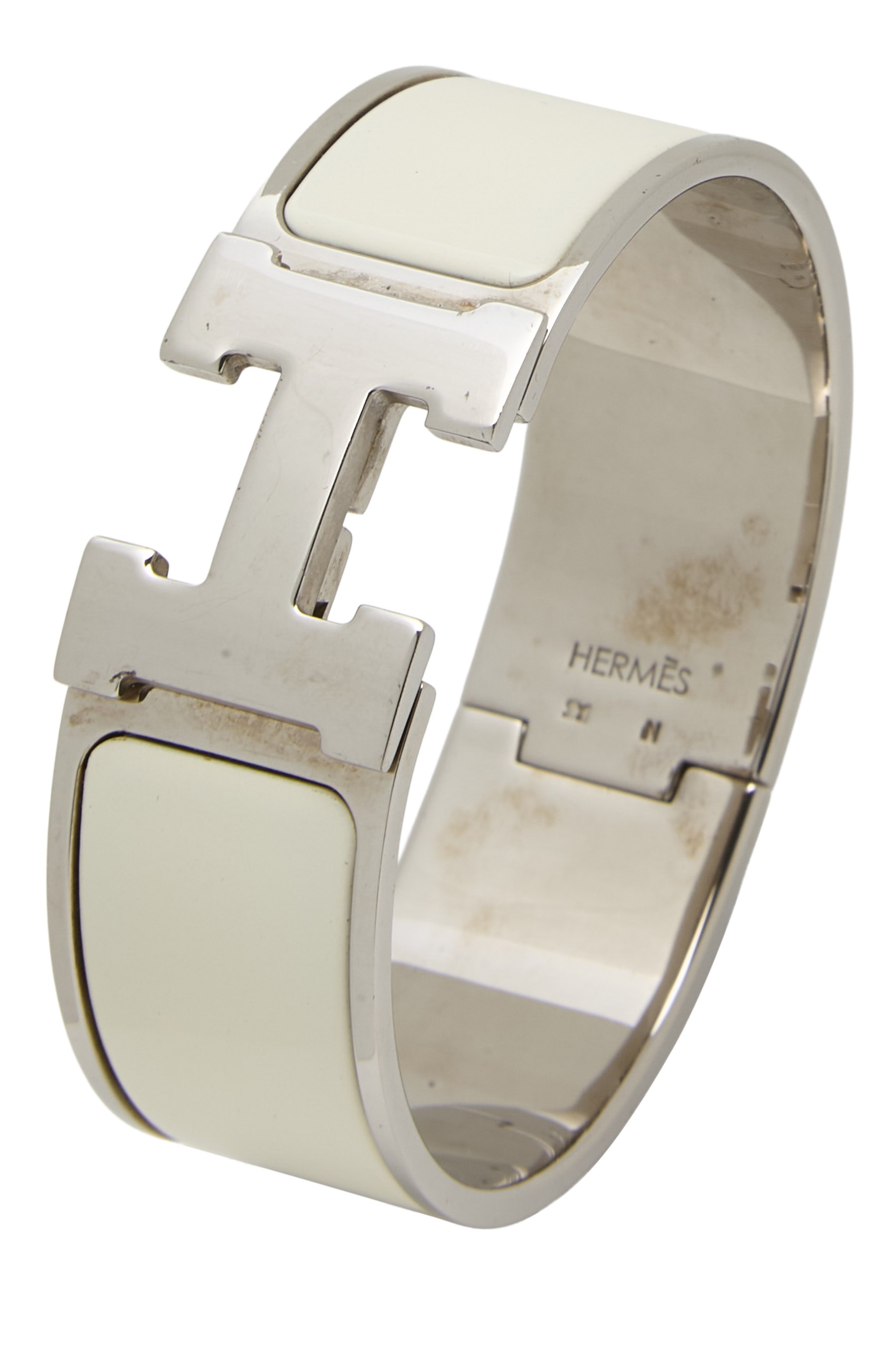 White Enamel Clic-Clac 'H' Wide PM