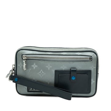 Monogram Satellite Alpha Clutch