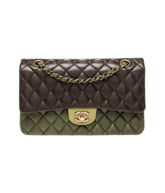 Chanel Classic Medium Tricolor Double Flap Bag
