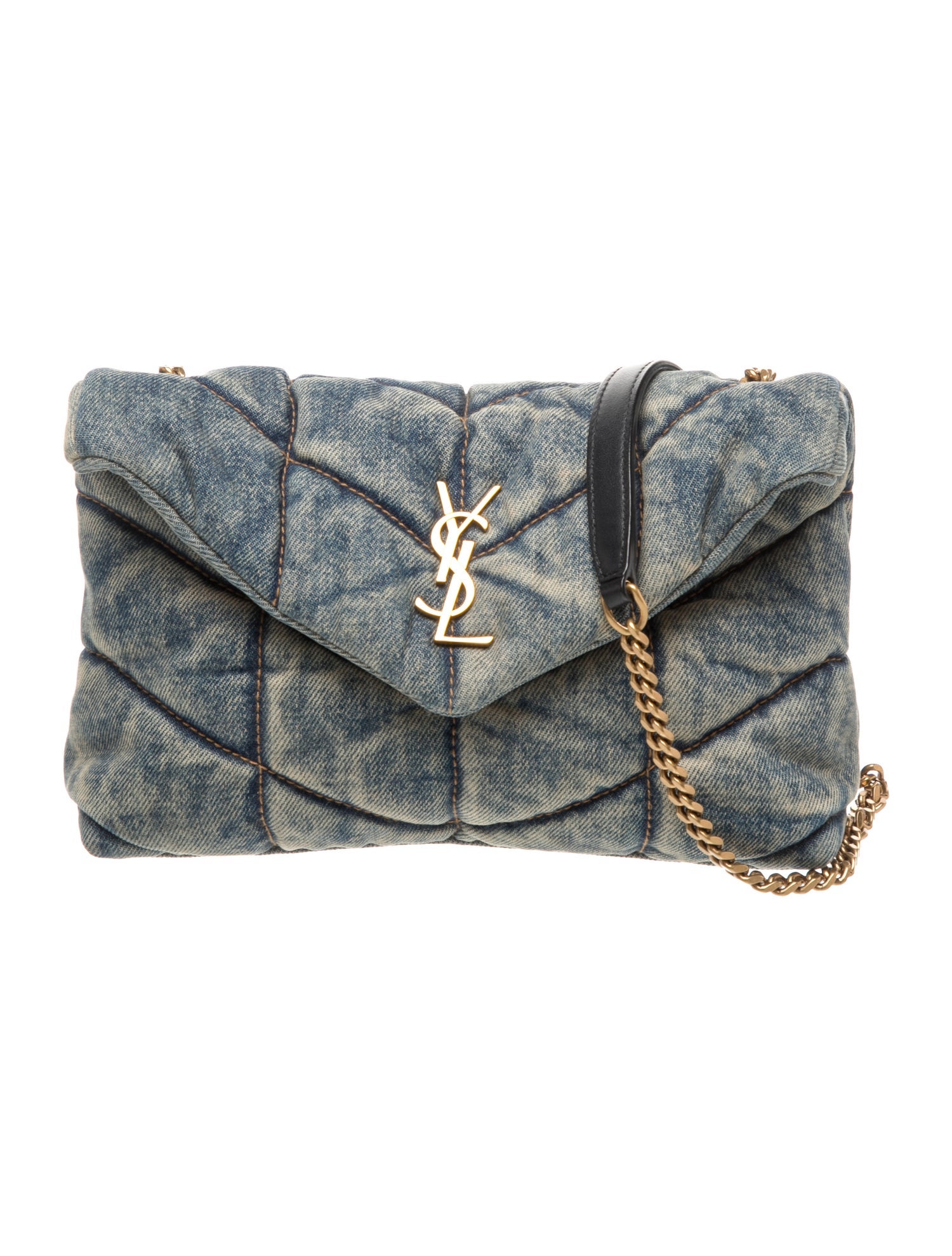 Saint Laurent Denim Crossbody Bag Toy