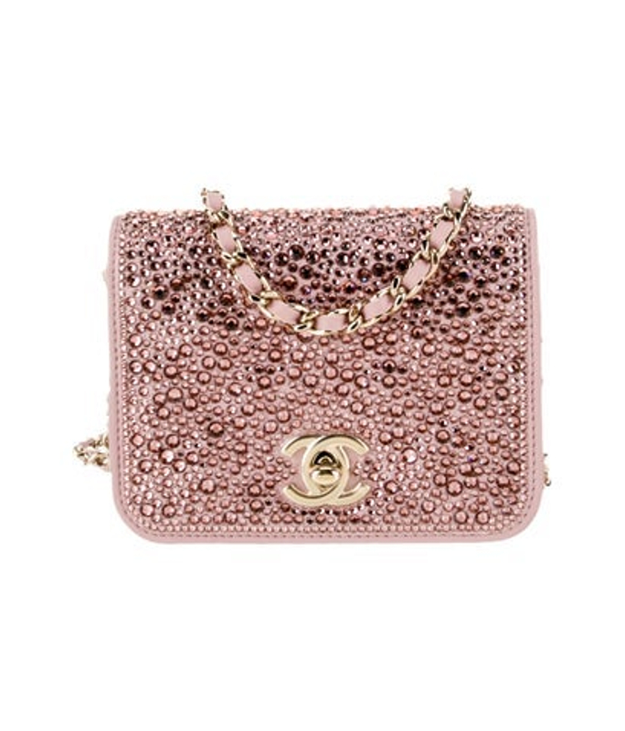 Chanel Strass Cc Clutch On Chain