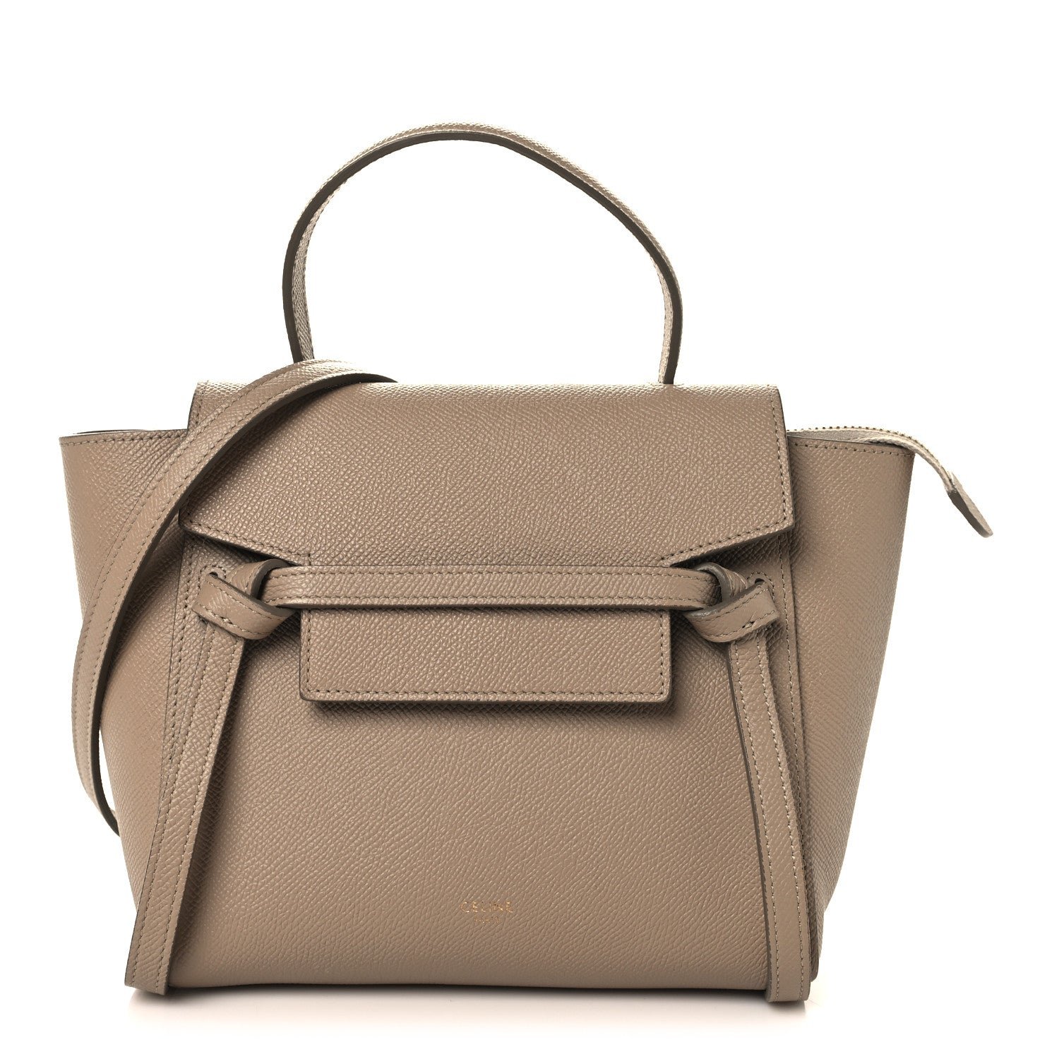 Celine Grained Calfskin Nano Belt Bag Light Taupe
